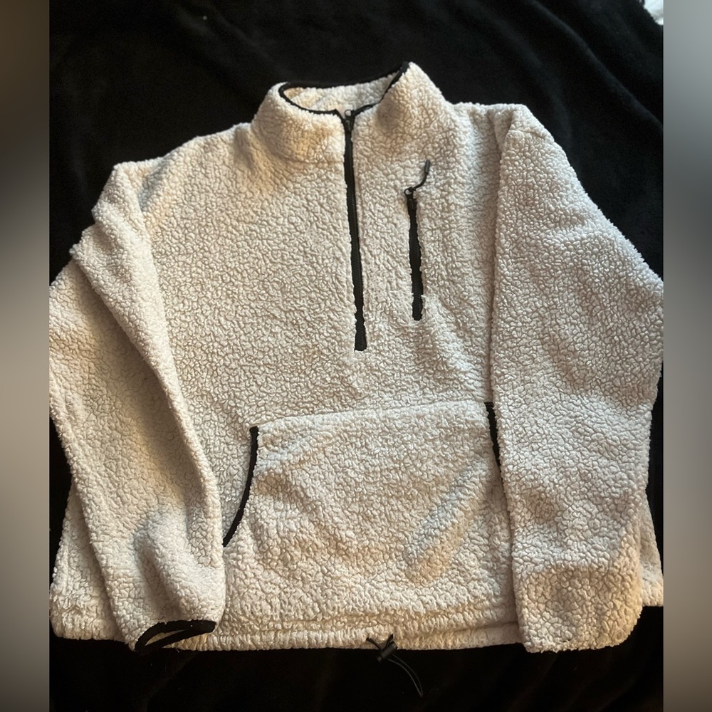 a comfy white jacket